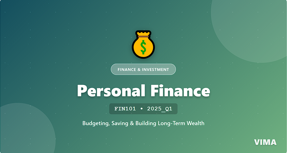 Personal Finance Management FIN101