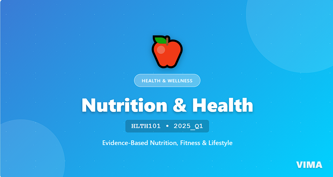 Nutrition and Healthy Living HEALTH101